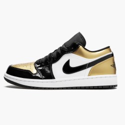 PK God Shoes Air Jordan 1 Low Gold Toe Black/Gold Black CQ9447-700