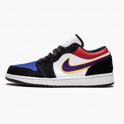 PK God Shoes Air Jordan 1 Low Lakers Top 3 Black/Field Purple/White CJ9216-051