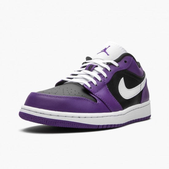 PK God Shoes Air Jordan 1 Retro Low Court Purple Court Purple/White-Black 553558-501