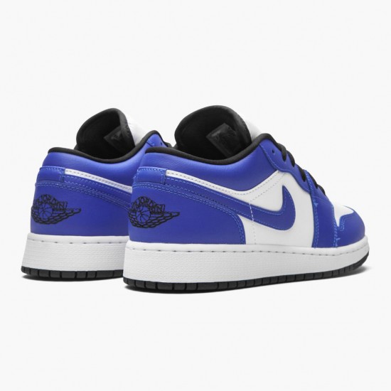 PK God Shoes Air Jordan 1 Retro Low Game Royal White/Game Royal Black 553560-124