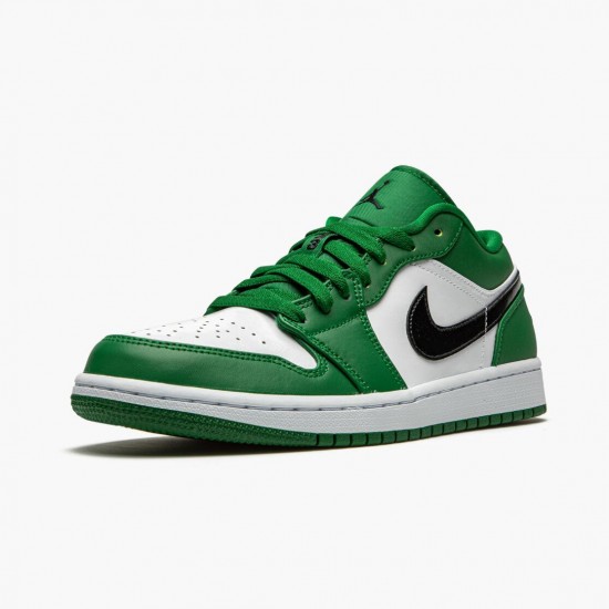 PK God Shoes Air Jordan 1 Retro Low Pine Green Pine Green/Black White 553558-301