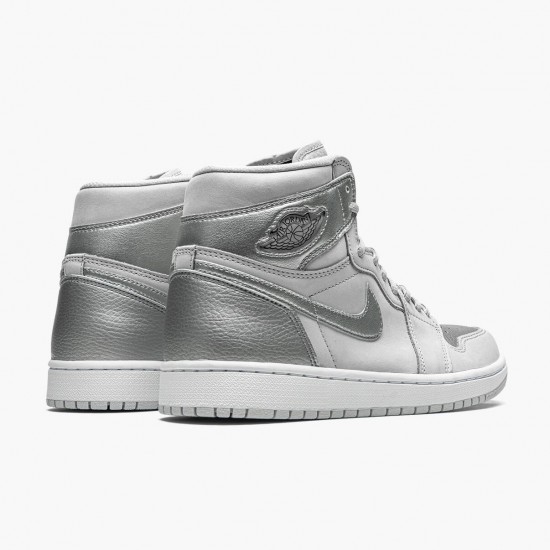 PK God Shoes Air Jordan 1 High OG CO.JP Neutral Grey Neutral Grey/White Metallic Si DC1788-029