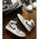 PK God Shoes Air Jordan 1 Mid Light Smoke Grey Light Smoke Grey/Black/White 554724-092