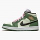 PK God Shoes Air Jordan 1 Mid SE Dutch Green Dutch Green/Black/Barely Green/Arctic Pink CZ0774-300
