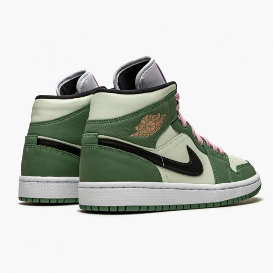 PK God Shoes Air Jordan 1 Mid SE Dutch Green Dutch Green/Black/Barely Green/Arctic Pink CZ0774-300