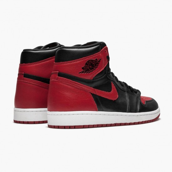 PK God Shoes Air Jordan 1 Retro High OG Banned Bred Black/Varsity Red-White 555088-001