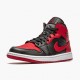 PK God Shoes Air Jordan 1 Mid Banned 2020 Black/University Red/Black Whi 554724-074