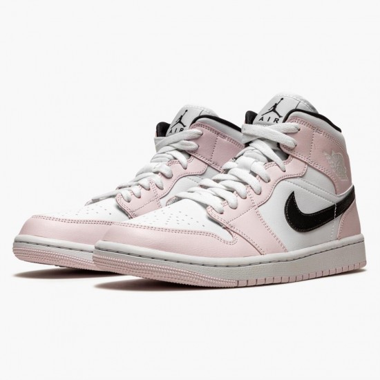 PK God Shoes Air Jordan 1 Mid Barely Rose Barely Rose/White/Black BQ6472-500