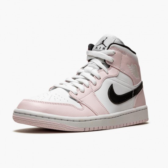 PK God Shoes Air Jordan 1 Mid Barely Rose Barely Rose/White/Black BQ6472-500