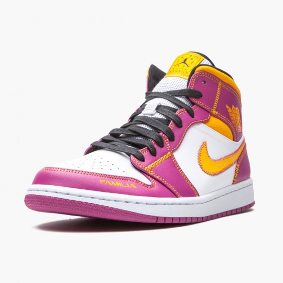 PK God Shoes Air Jordan 1 Mid Dia de los Muertos Purple DC0350-100