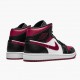 PK God Shoes Air Jordan 1 Mid Bred Toe Black/Gym Red/White 554724-066