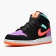 PK God Shoes Air Jordan 1 Mid Candy Black/Total Orange 554725-083