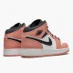 PK God Shoes Air Jordan 1 Mid Pink Quartz Pink Quartz/DK Smoke Grey 555112-603