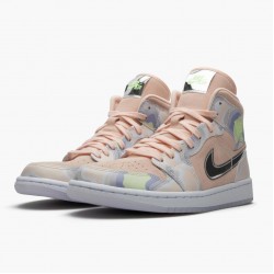 PK God Shoes Air Jordan 1 Mid SE P(Her)spectate Washed Coral Chrome Washed Coral/Chrome/Light Whistle CW6008-600