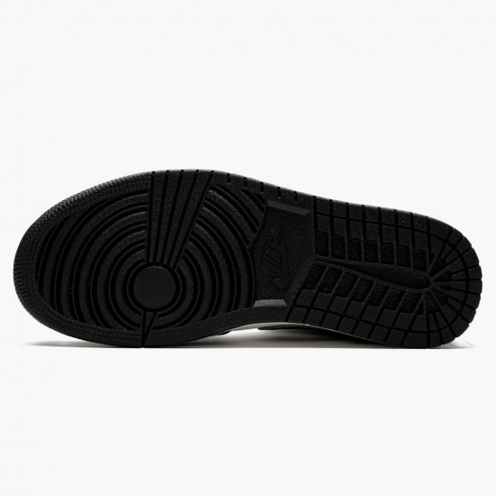 PK God Shoes Air Jordan 1 Mid Satin Grey Toe Black/Anthracite Sail 852542-011