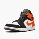 PK God Shoes Air Jordan 1 Mid Shattered Backboard Black/White Starfish 554724-058