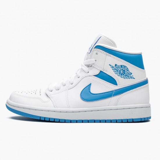 PK God Shoes Air Jordan 1 Mid UNC University Blue/White BQ6472-114