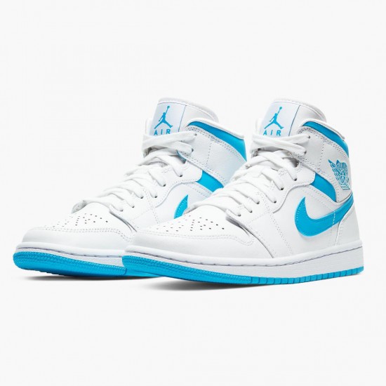 PK God Shoes Air Jordan 1 Mid UNC University Blue/White BQ6472-114