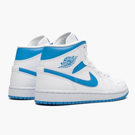 PK God Shoes Air Jordan 1 Mid UNC University Blue/White BQ6472-114