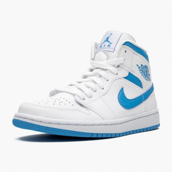 PK God Shoes Air Jordan 1 Mid UNC University Blue/White BQ6472-114