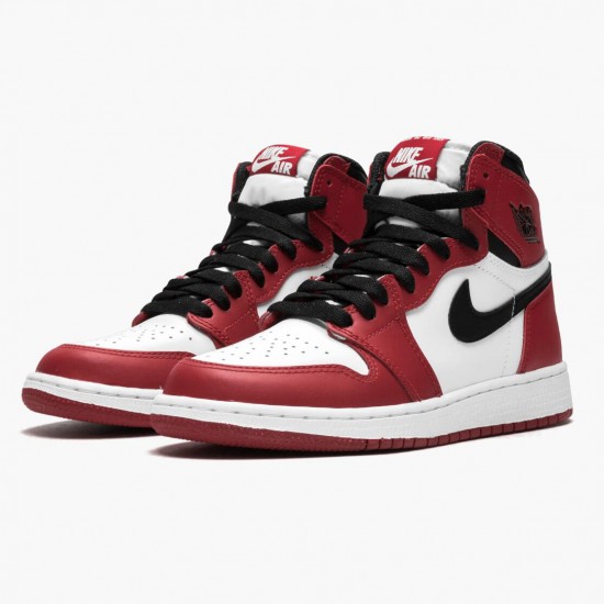 PK God Shoes Air Jordan 1 Retro Chicago White/Black Varsity Red 575441-101