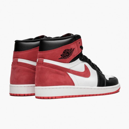 PK God Shoes Air Jordan 1 Retro High OG Track Red Summit White/Track Red/Black 555088-112