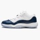 PK God Shoes Air Jordan 11 Low Navy Snakeskin Whiite/Black/Navy Black CD6847-102