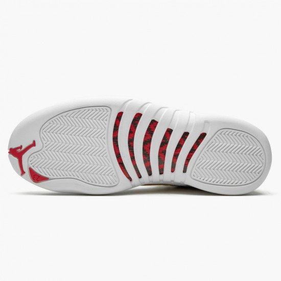 PK God Shoes Air Jordan 12 Retro FIBA White/University Red/Metallic 130690-107