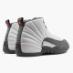 PK God Shoes Air Jordan 12 Retro White Dark Grey White/Dark Grey/Gym Red 130690-160