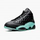 PK God Shoes Air Jordan 13 Retro Island Green Black/Island Green/Metallic Si 414571-030