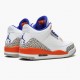 PK God Shoes Air Jordan 3 Retro Knicks White/Old Royal University Ora 136064-148