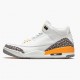 PK God Shoes Air Jordan 3 Retro Laser Orange White/Laser Orange-Cement Grey CK9246-108