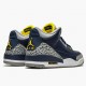 PK God Shoes Air Jordan 3 Retro Michigan Black/University Gold Cement G AJ3-820064