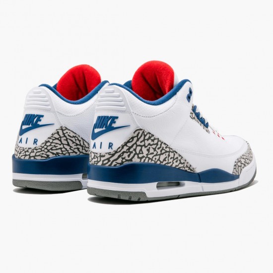 PK God Shoes Air Jordan 3 Retro OG True Blue White/Fire Red True Blue 854262-106