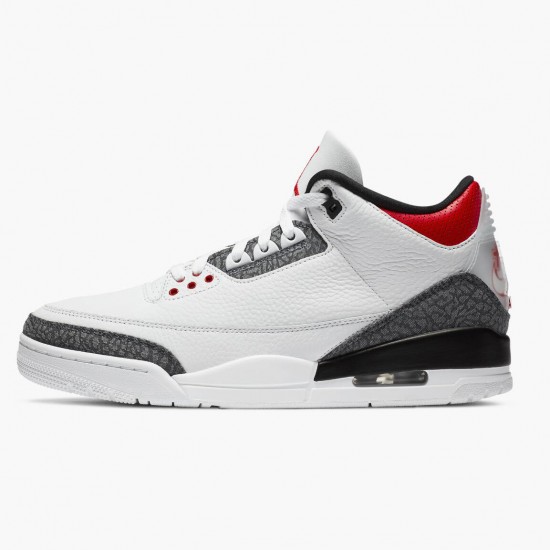 PK God Shoes Air Jordan 3 SE DNM Fire Red White/Fire Red/Black CZ6433-100