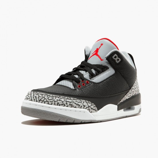 PK God Shoes Air Jordan 3 Retro Og Black/Cement Black/Fire Red/Cement Grey 854262-001