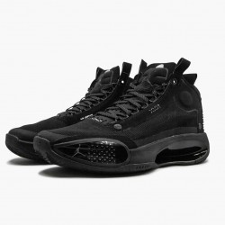 PK God Shoes Air Jordan 34 PE "Black Cat" Black/Black Dark/Smoke Grey BQ3381-034