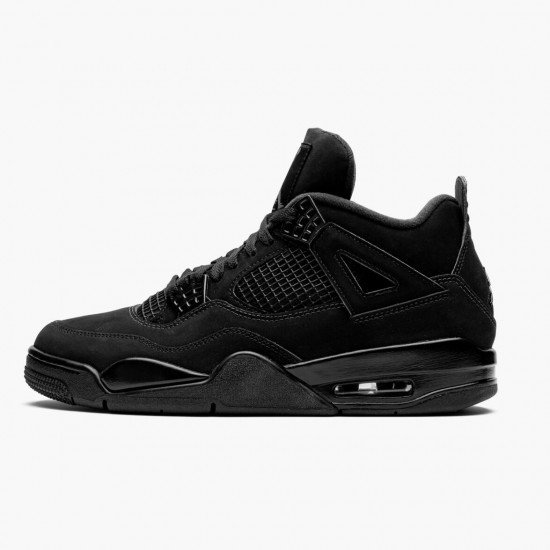 PK God Shoes Air Jordan 4 Retro Black Cat Black/Black Light Graphite CU1110-010