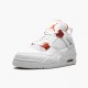 PK God Shoes Air Jordan 4 Retro Metallic Orange White/Team Orange Metallic Sil CT8527-118