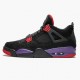 PK God Shoes Air Jordan 4 Retro NRG Raptors 2018 Black/University Red/Court Purple AQ3816-065