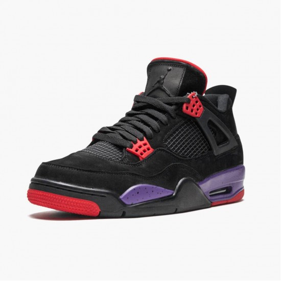 PK God Shoes Air Jordan 4 Retro NRG Raptors 2018 Black/University Red/Court Purple AQ3816-065