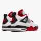 PK God Shoes Air Jordan 4 Retro OG Fire Red 2020 White/Fire Red-Black Tech Grey DC7770-160