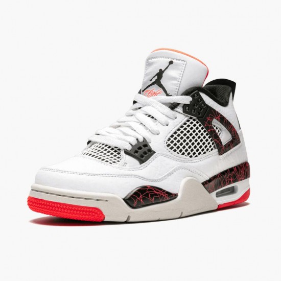 PK God Shoes Air Jordan 4 Retro Pale Citron White/Black/Bright Crimson/Pale Citron 308497-116