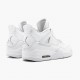 PK God Shoes Air Jordan 4 Retro Pure Money White/Metallic Silver 308497-100