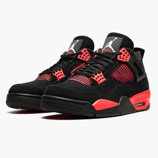 PK God Shoes Air Jordan 4 Retro Red Thunder Black/Multi-Color/Multi-Color/Crimson CT8527-016