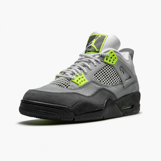 PK God Shoes Air Jordan 4 Retro SE 95 Neon Cool Grey/Volt Wolf Grey Anthr CT5342-007