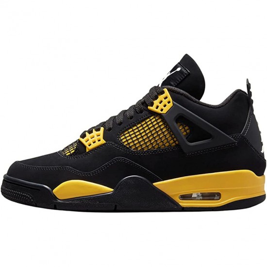 PK God Shoes Air Jordan 4 Retro Thunder 2023 Black/Tour Yellow DH6927-017