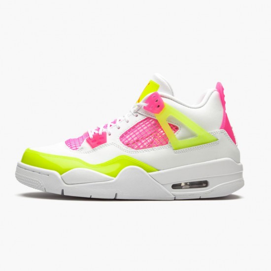 PK God Shoes Air Jordan 4 Retro White Lemon Pink White/Lemon Venom/Pink Blast CV7808-100