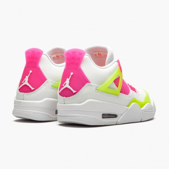 PK God Shoes Air Jordan 4 Retro White Lemon Pink White/Lemon Venom/Pink Blast CV7808-100