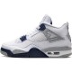 PK God Shoes Air Jordan 4 Midnight Navy White/Midnight Navy/Light Smoke Grey-Fire Red DH6927-140